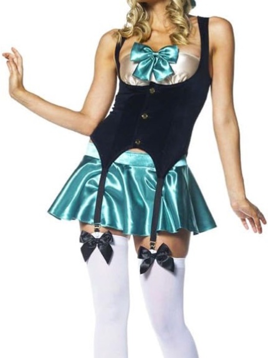 Leg Avenue Dresses & Skirts - VTG Y2K Leg Avenue Mad Hatter 2 Piece Set Size M/L